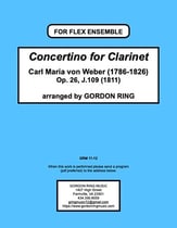 Concertino for Clarinet Concert Band sheet music cover